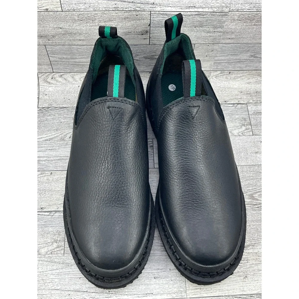 Georgia Boot Womens Giant‎ Romeo Black Leather Work Shoes G3060 Size 9.5 M